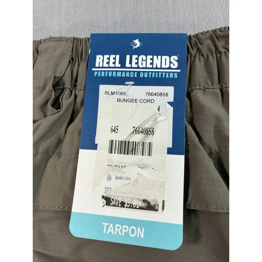 Reel Legends Tarpon Shorts Bundle Mens XL NWT Fishing Performance Blue Brown